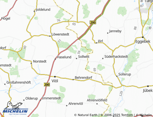 MICHELIN Sollwitt map - ViaMichelin