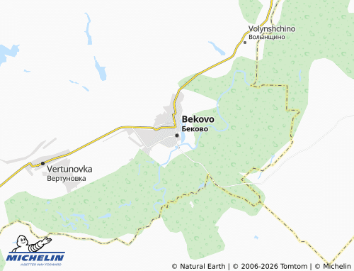 MICHELIN-Landkarte Bekovo - ViaMichelin