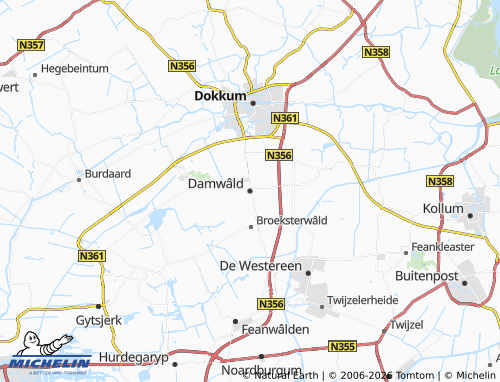 MICHELIN Damwâld map - ViaMichelin
