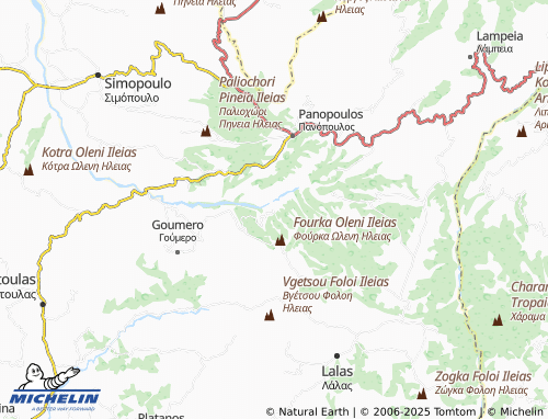 MICHELIN Klindia map - ViaMichelin