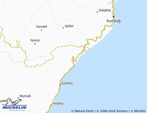 MICHELIN Uçmakdere map - ViaMichelin