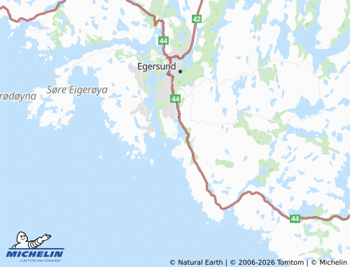 MICHELIN Hestnes map - ViaMichelin