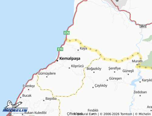 MICHELIN Çamurlu map - ViaMichelin