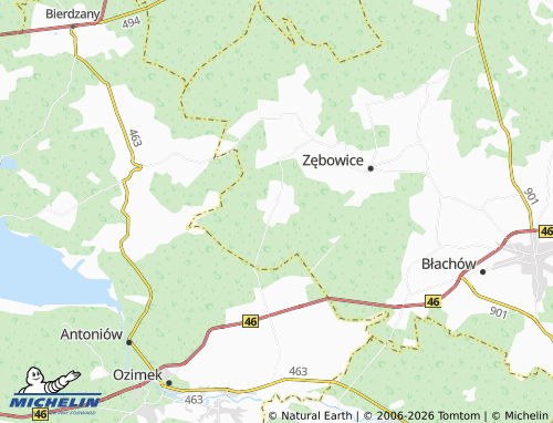 Carte MICHELIN Knieja - ViaMichelin