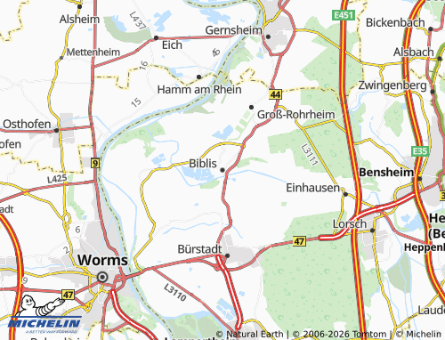 MICHELIN Biblis map - ViaMichelin
