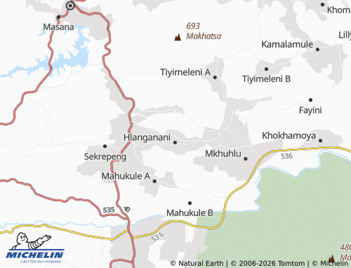 MICHELIN-Landkarte Mathibela - ViaMichelin