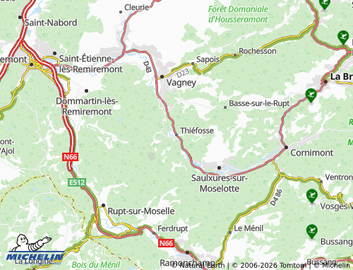 Mappa MICHELIN Thiéfosse - ViaMichelin