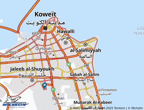 MICHELIN Al Jabriyah 10 map - ViaMichelin