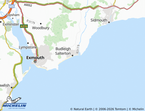 Mappa MICHELIN Budleigh Salterton - ViaMichelin