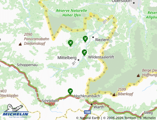 Mapa MICHELIN Mittelberg - ViaMichelin