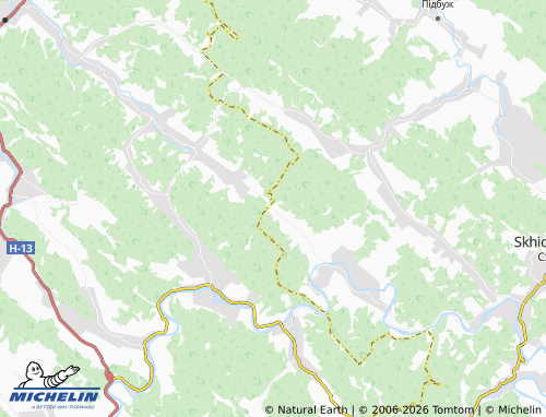 Mapa MICHELIN Svydnyk - ViaMichelin