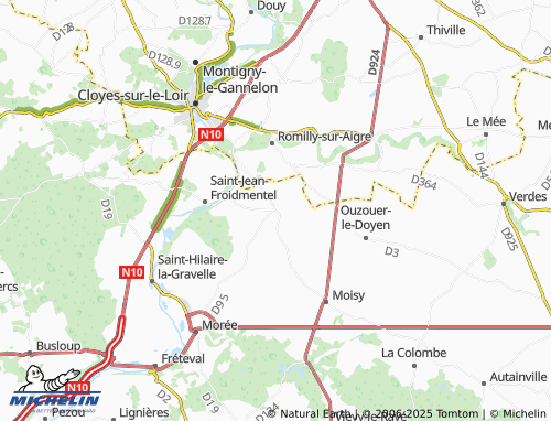 MICHELIN Brévainville map - ViaMichelin