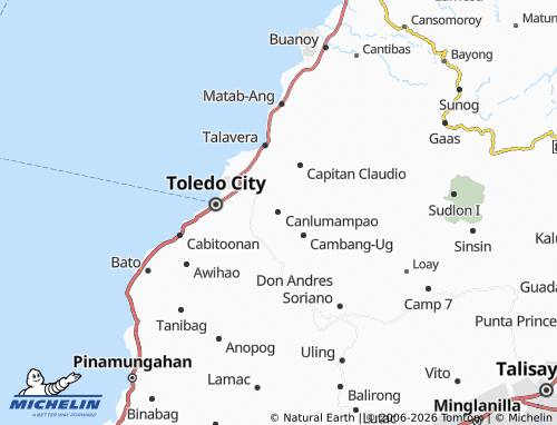 MICHELIN Canlumampao map - ViaMichelin