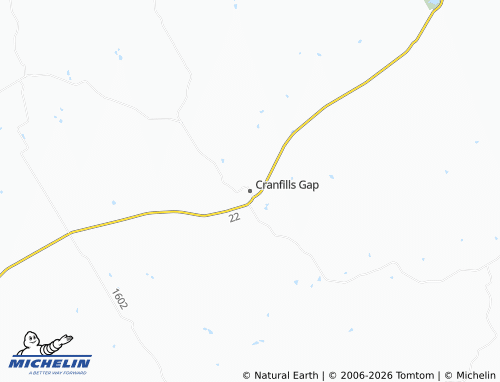 Mappa MICHELIN Cranfills Gap - ViaMichelin