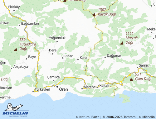 MICHELIN Kalem map - ViaMichelin