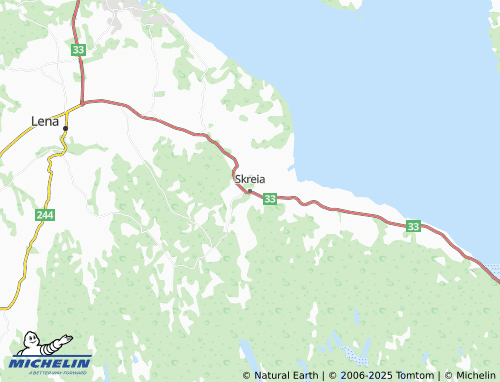 MICHELIN Skreia map - ViaMichelin