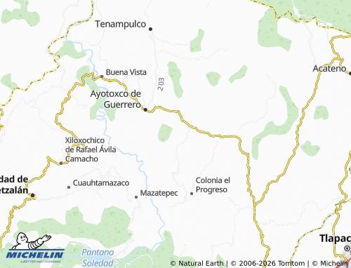 MICHELIN La Unión map - ViaMichelin