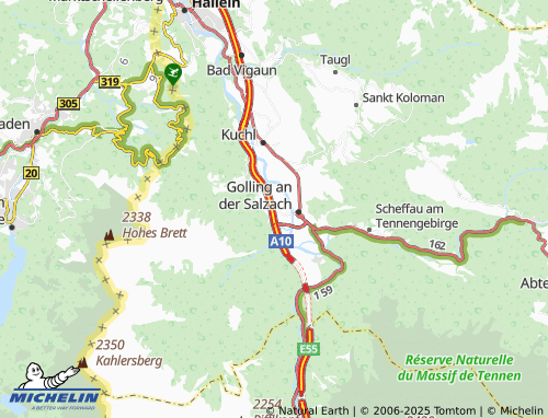 MICHELIN Sulzau map - ViaMichelin