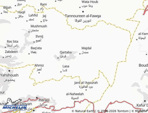 MICHELIN-Landkarte Yanouh - ViaMichelin