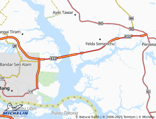 MICHELIN Kampung Tanjung Buai map - ViaMichelin