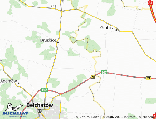 Carte MICHELIN Stefanów - ViaMichelin