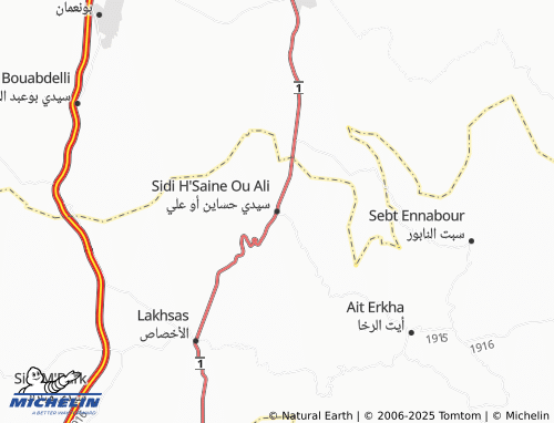 MICHELIN Seedi Hassayin Ou Ali map - ViaMichelin