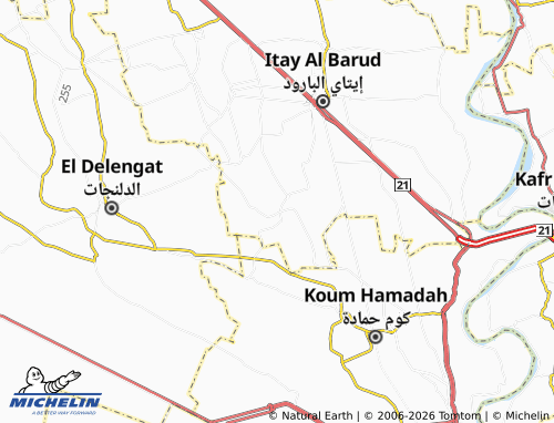Mapa MICHELIN Kafr Khaleefah - ViaMichelin