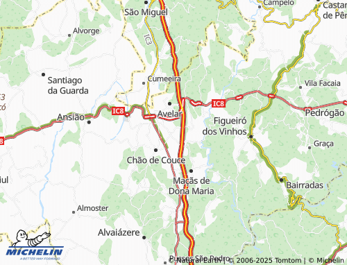 MICHELIN-Landkarte Almofala de Baixo - ViaMichelin