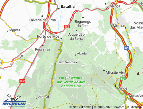 MICHELIN Zambujal de Alcaria map - ViaMichelin