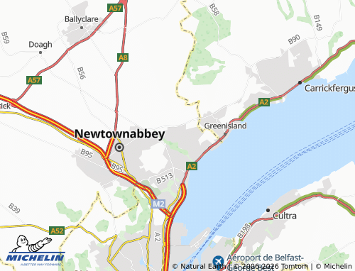 MICHELIN Monkstown map - ViaMichelin