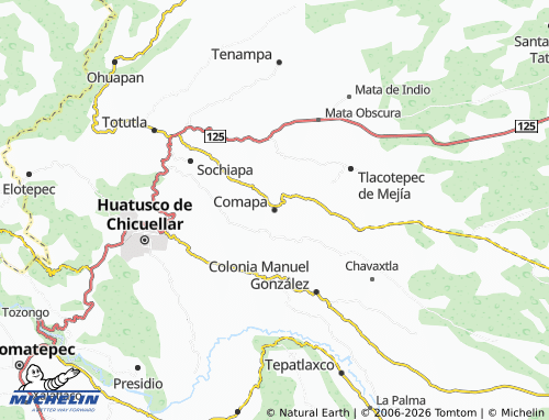 MICHELIN Comapa map - ViaMichelin