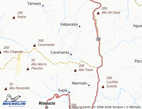 MICHELIN Caramanta map - ViaMichelin