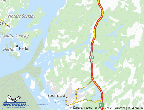 MICHELIN Hällestrand map - ViaMichelin