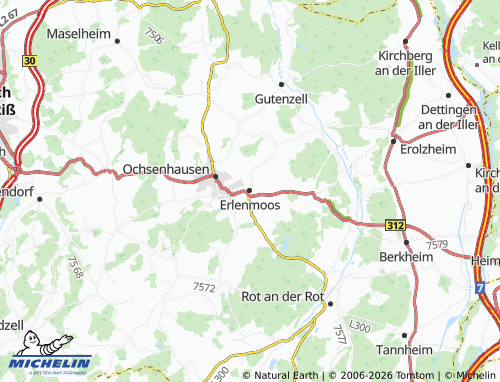 MICHELIN Erlenmoos map - ViaMichelin