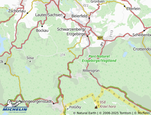 MICHELIN Antonsthal map - ViaMichelin