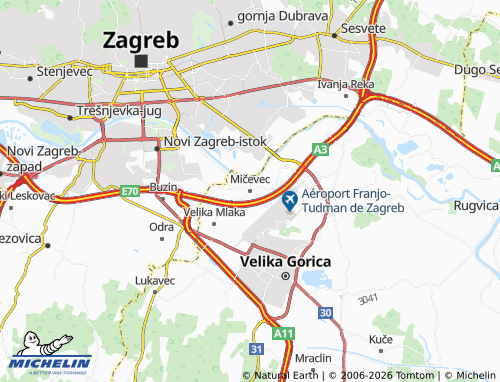 Mapa MICHELIN Mičevec - ViaMichelin