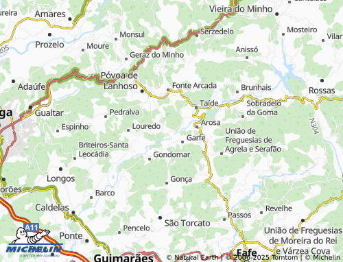 MICHELIN Quintela de Taíde map - ViaMichelin