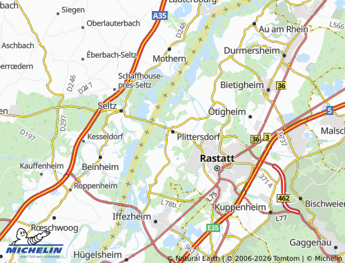 Mapa MICHELIN Plittersdorf - ViaMichelin