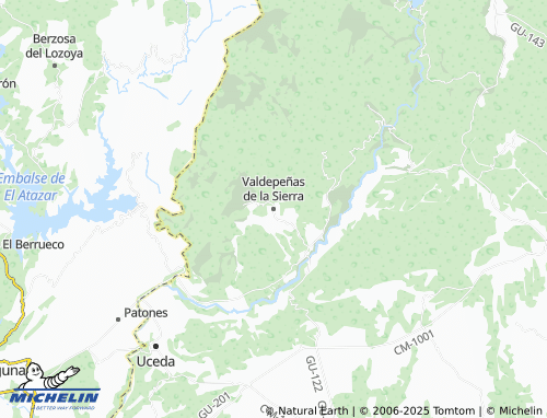 MICHELIN Valdepeñas de la Sierra map - ViaMichelin