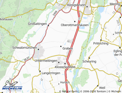 Mappa MICHELIN Graben - ViaMichelin
