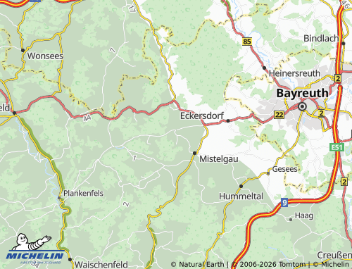 MICHELIN Seitenbach map - ViaMichelin