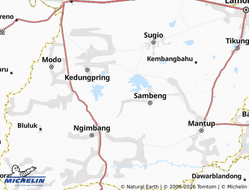 MICHELIN Kalitengah map - ViaMichelin