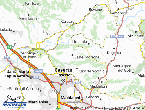 Carte MICHELIN Castel Morrone - ViaMichelin