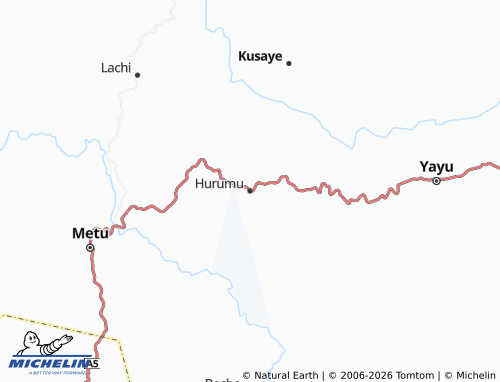 MICHELIN Hurumu map - ViaMichelin