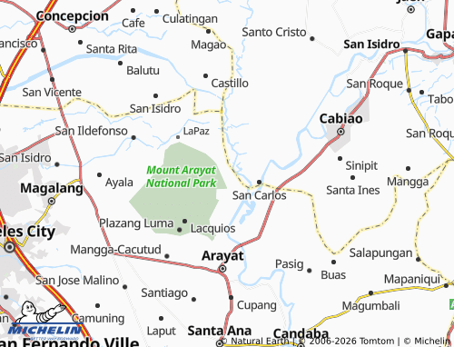 MICHELIN Mapalad map - ViaMichelin
