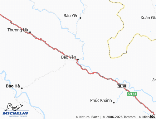 Mapa MICHELIN Phố Ràng - ViaMichelin
