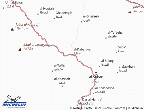 Carte MICHELIN al-Dabaniya - ViaMichelin