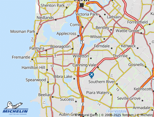 MICHELIN Bateman map - ViaMichelin