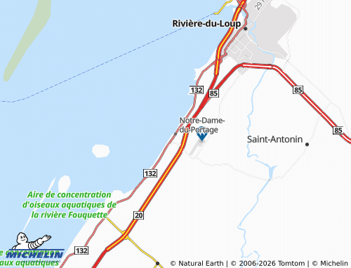 Mapa MICHELIN Notre-Dame-du-Portage - ViaMichelin