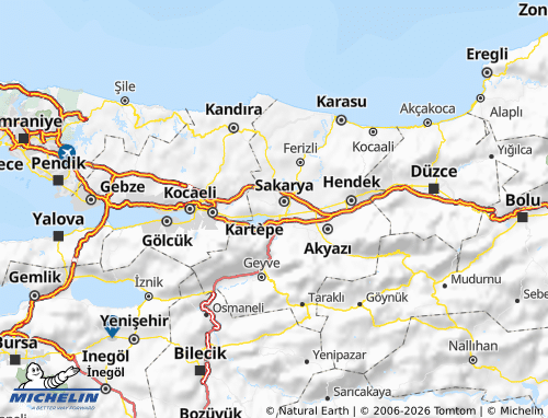 MICHELIN-Landkarte Serdivan - ViaMichelin